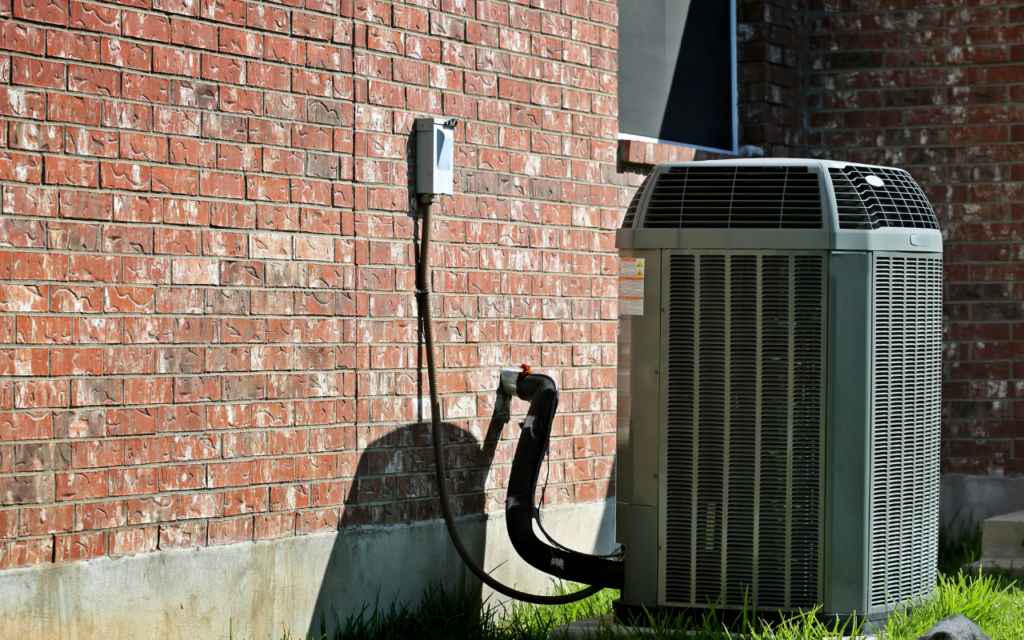 AC unit outside of a residential home