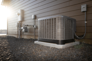 A residential AC unit